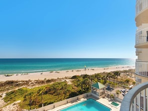 View of Pool From Patio