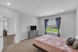 Indoors, Screen, Bed, Furniture, Home Decor
