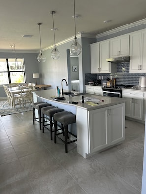 kitchen with dining area