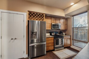 Fully stocked kitchen
