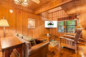 Living Area with Cable TV