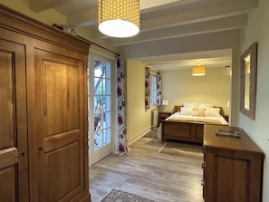 Large comfortable bed.