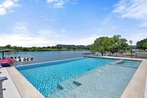 Infinity Edge Pool with Lake LBJ Views