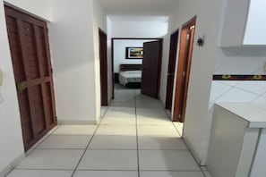 View from kitchen to bedrooms.