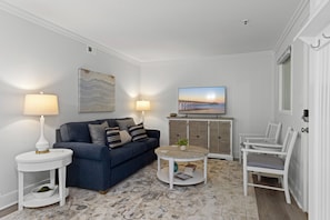 Our living room is designed for comfort and connection.
