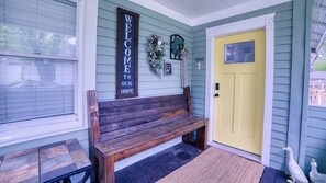 Comfy front porch. 