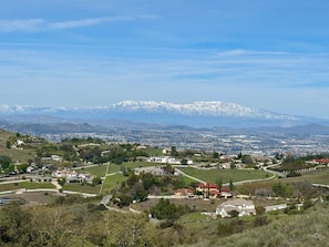 View from up the street