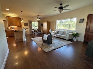 Open Living room/dining room
