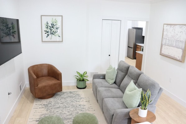 Spacious open-concept living & dining area