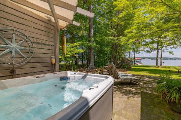 Private hot tub just off the deck.
