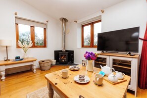 Sitting room with log burner