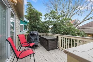 Your private deck overlooking shared backyard