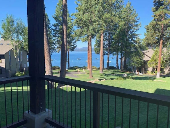 Lake View from enclosed patio