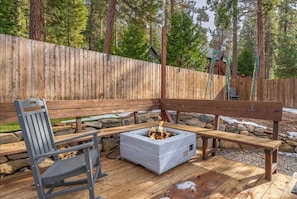 Deck with Propane Fire Pit