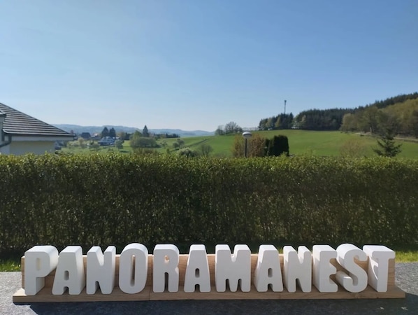 Blick von der Unterkunft