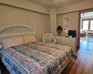 Bedroom with television