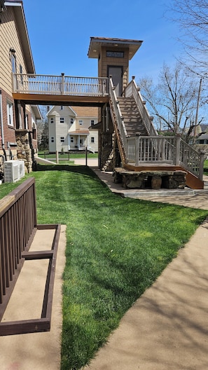 Stairway to Upper level apartment