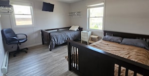 Bedroom B - Full and Twin beds with television