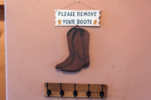 Please remove your shoes