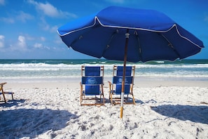 Beach chair service included!