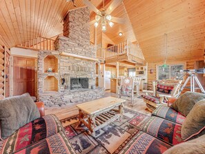 View of the warm and welcoming Great Room with gas fireplace