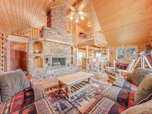 View of the warm and welcoming Great Room with gas fireplace