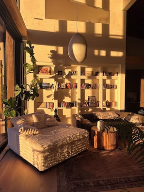 Golden hour in the Great Room