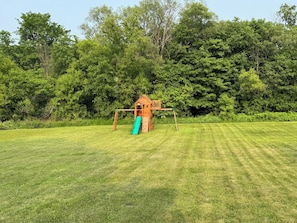 Backyard and play structure