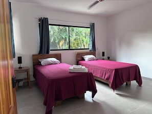 Lower bedroom. Beds can be put together into a queen.