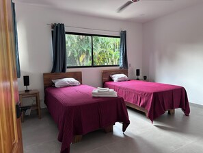Lower bedroom. Beds can be put together into a queen.