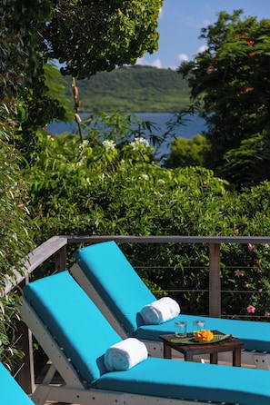Close up of the Pool Loungers The Blue House Paradise Properties Antigua