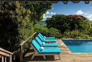 Pool Loungers The Blue House Paradise Properties Connection Antigua