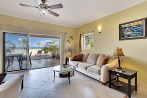 Living room with ocean view 