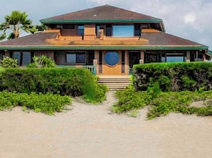 View of the home from the beach!