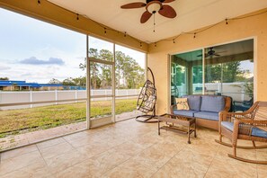 Screened-In Patio | Fenced Backyard