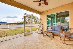 Screened-In Patio | Fenced Backyard