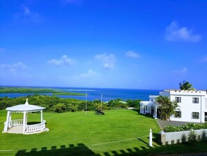 Wedding bells at our gazebo and amazing view of the Atlantic ocean