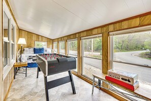 Back Sunroom | Foosball Table | Giant Connect Four | Free WiFi