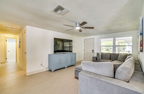 Living Room | Queen Sleeper Sofa | Smart TV | Foosball Table