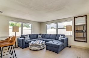 Family Room | Free WiFi | Single-Story Home