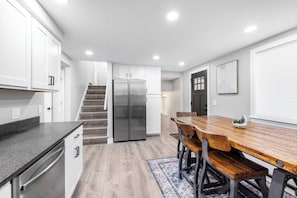 Fully stocked kitchen