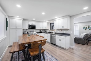 Fully stocked kitchen