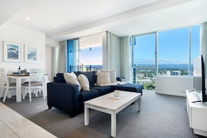 Cozy living area for the guests to relax