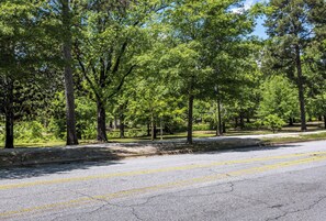 Hit the walking trail at Lakebottom Park just outside your door!
