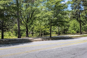 Hit the walking trail at Lakebottom Park just outside your door!