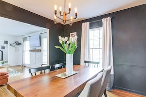 Dining Area | Dishware & Flatware | 1st Floor