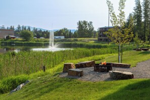 The Eagle Lake community offers fires pits next to the lake for your use  | Exterior