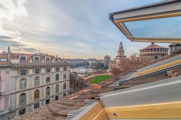 Blick von der Unterkunft