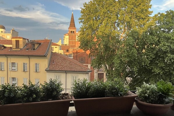 Blick von der Unterkunft