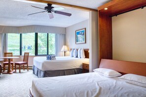 King Murphy Bed for extra sleeping space | Listed with @BookTraverse